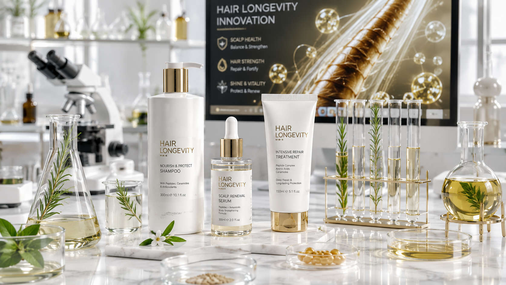 Hair longevity products for private label care