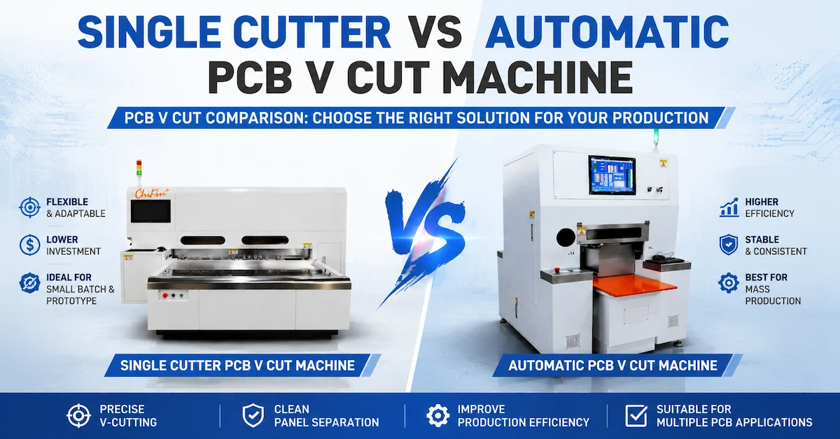 단일 vs 자동 PCB V컷 장비