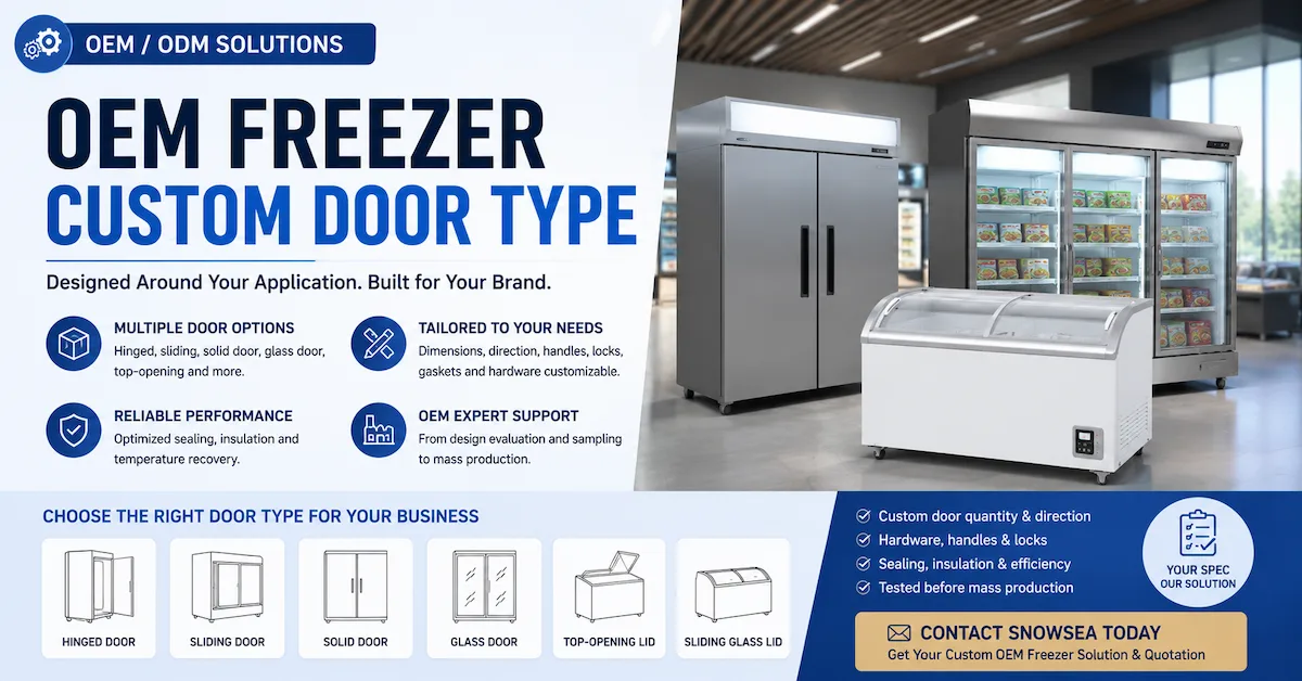 OEM Freezer Custom Door Type: What B2B Buyers Should Specify Before Production