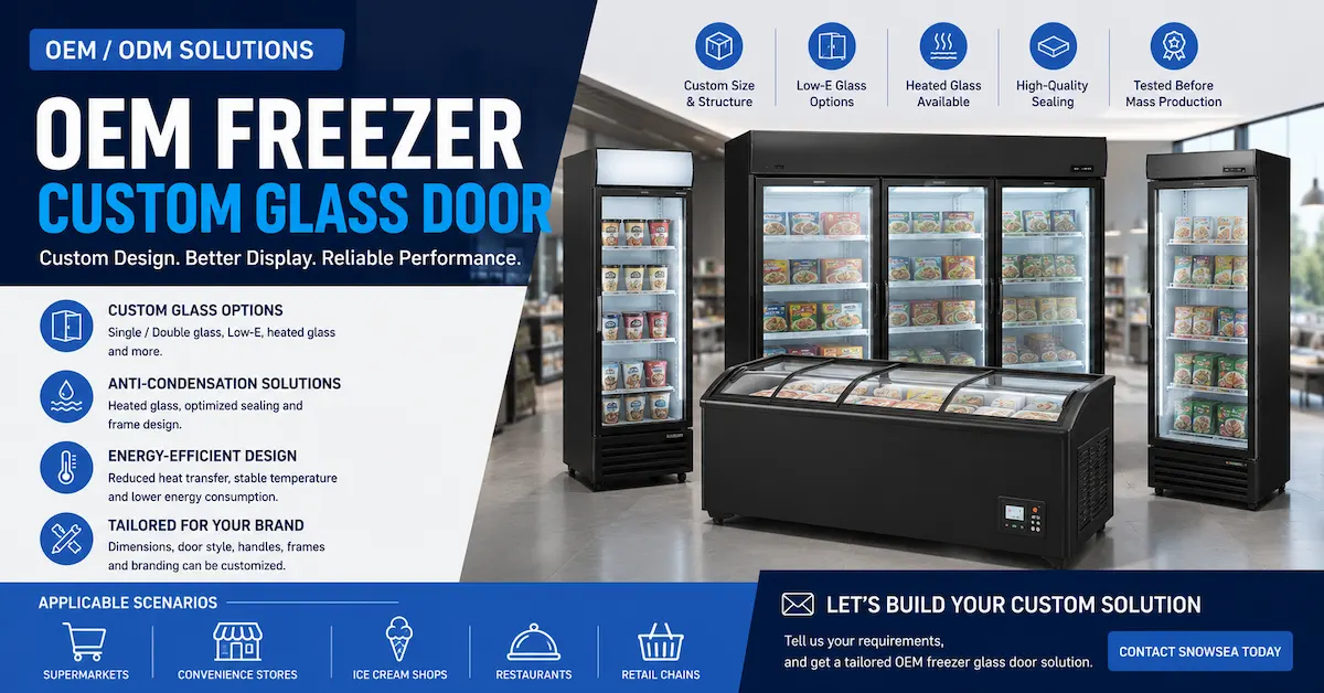 OEM Freezer Custom Glass Door: What B2B Buyers Should Specify Before Production