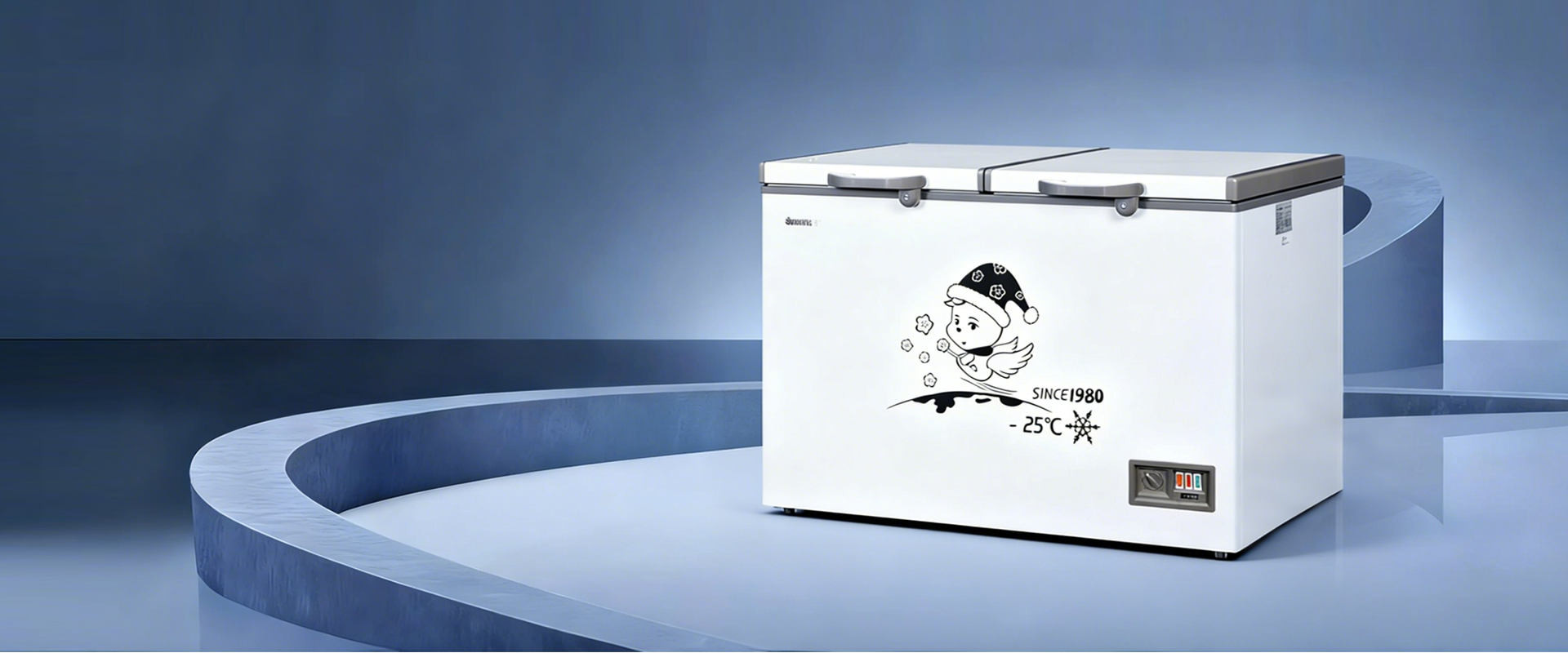 500L Double Door Chest Freezer With Large Capacity & Fast Cooling