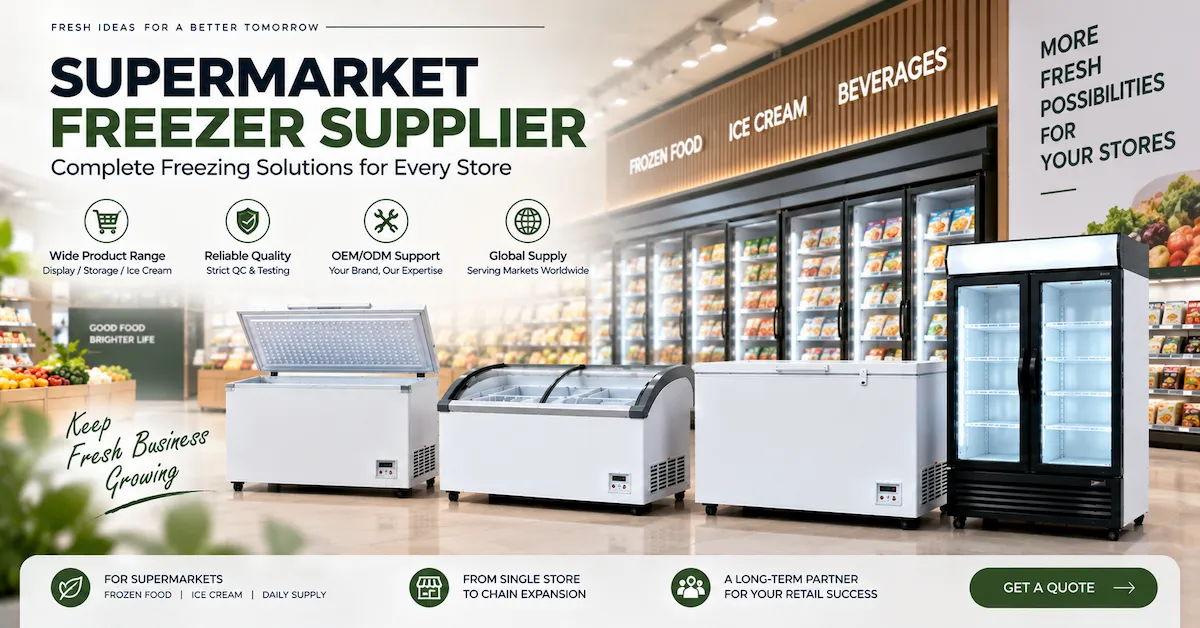 Supermarket Freezer Supplier: How Chains Standardize Frozen Aisles and Backroom Storage