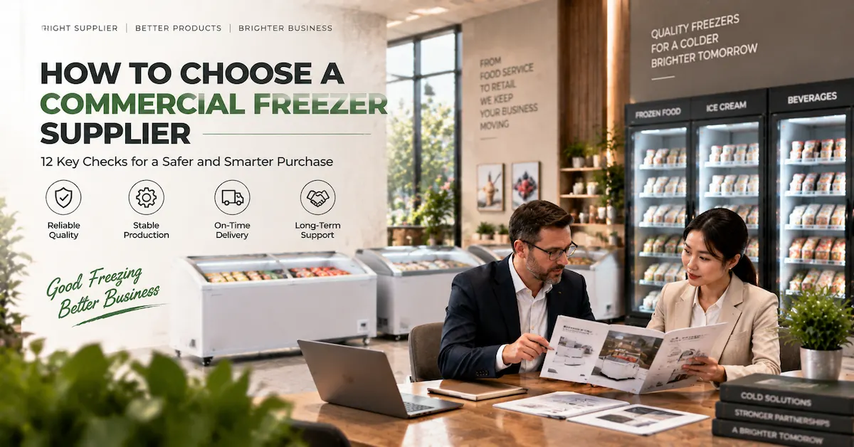 How to Choose a Commercial Freezer Supplier: 12 Checks Before Your First Bulk Order