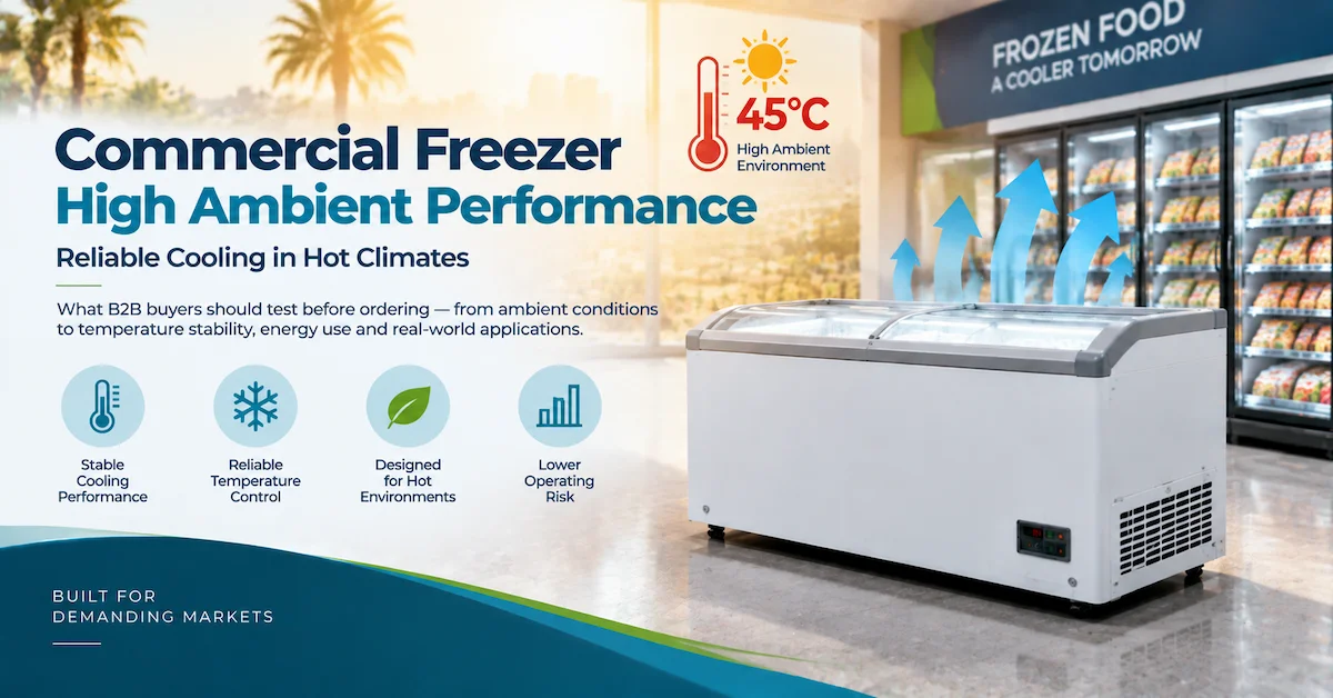 Commercial Freezer High Ambient Performance: What B2B Buyers Should Test Before Ordering