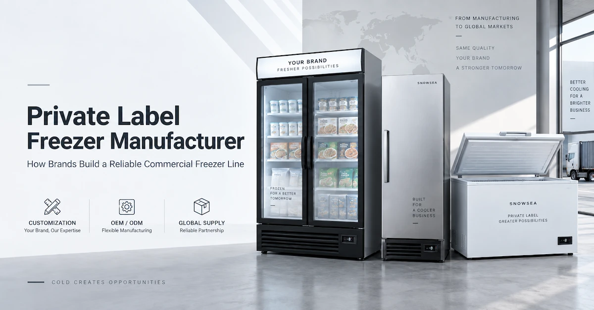 Private Label Freezer Manufacturer: How Brands Build Custom Commercial Freezer Lines