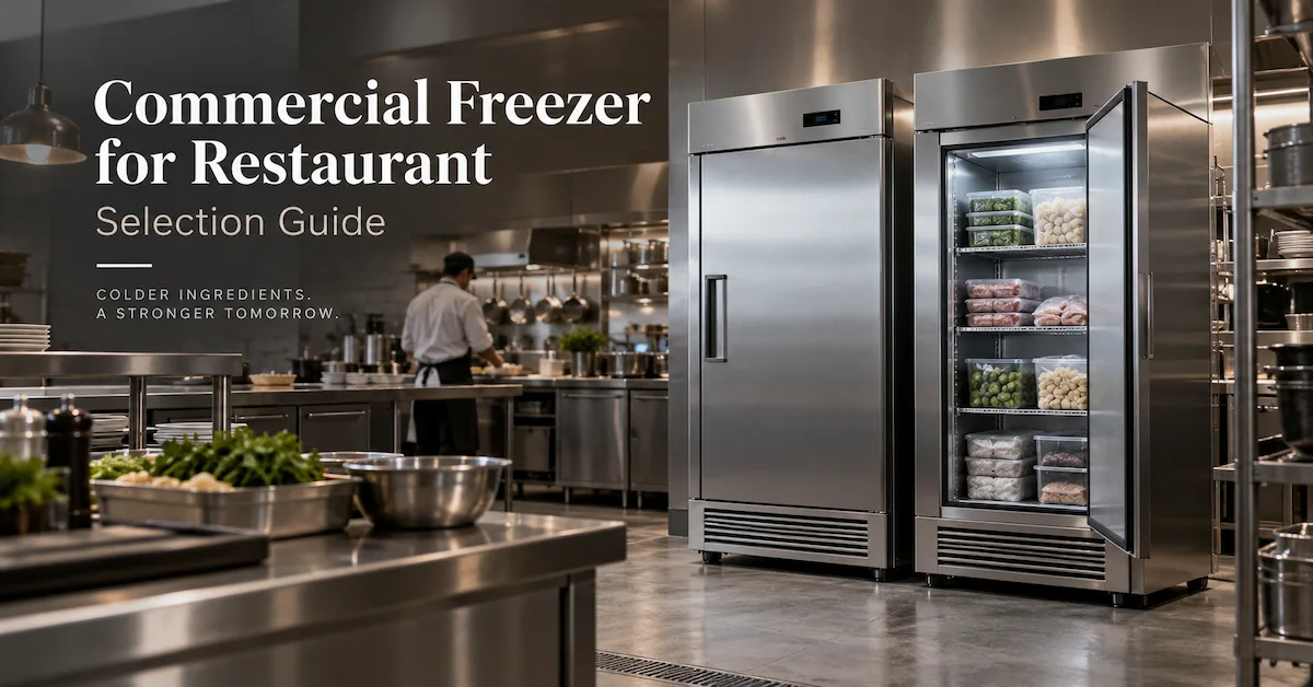 Commercial Freezer for Restaurant: How to Match Kitchen Workflow, Storage Volume and Daily Turnover