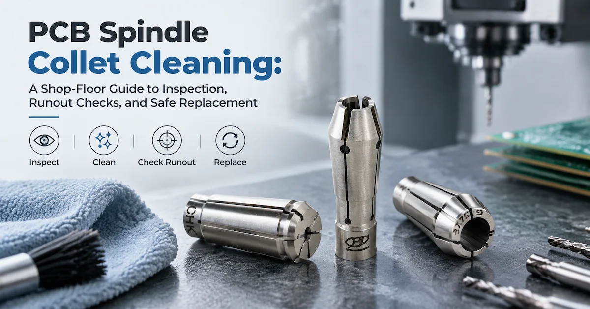 PCB Spindle Collet Cleaning: A Shop-Floor Guide to Inspection, Runout Checks, and Safe Replacement