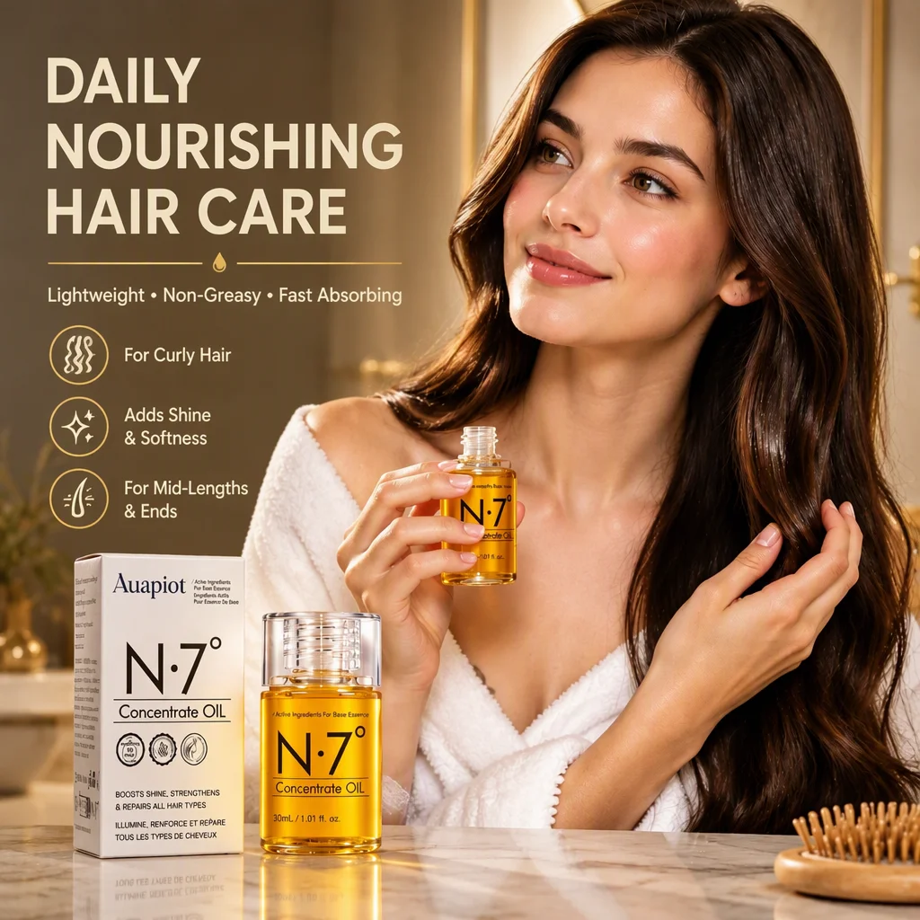 Argan Hair Oil Hair Argan Oil Squalane Oil Vitamin E Oil 30ml for Women Daily Nourishing Moisturizing Hair Care Use