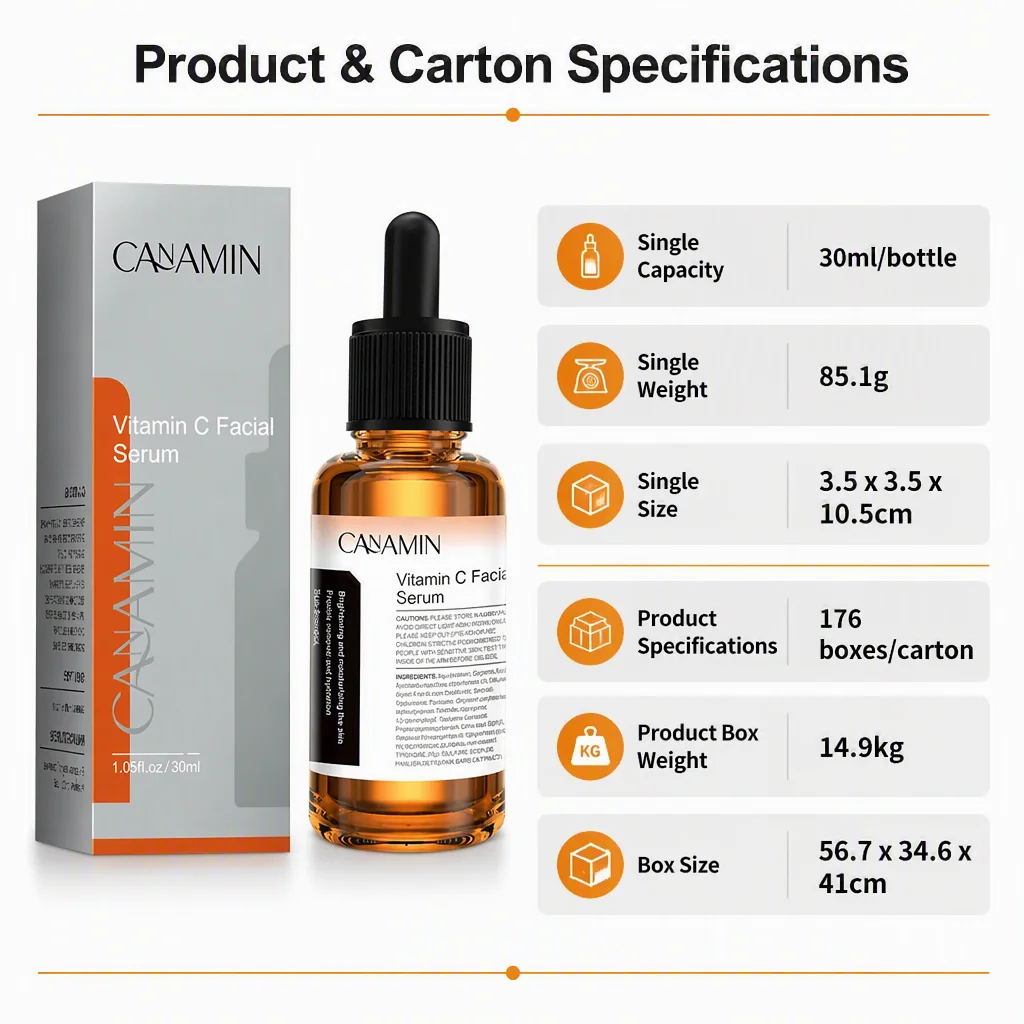 Vitamin C Facial Serum for Hydrating Moisturizing Overnight Serum for Men