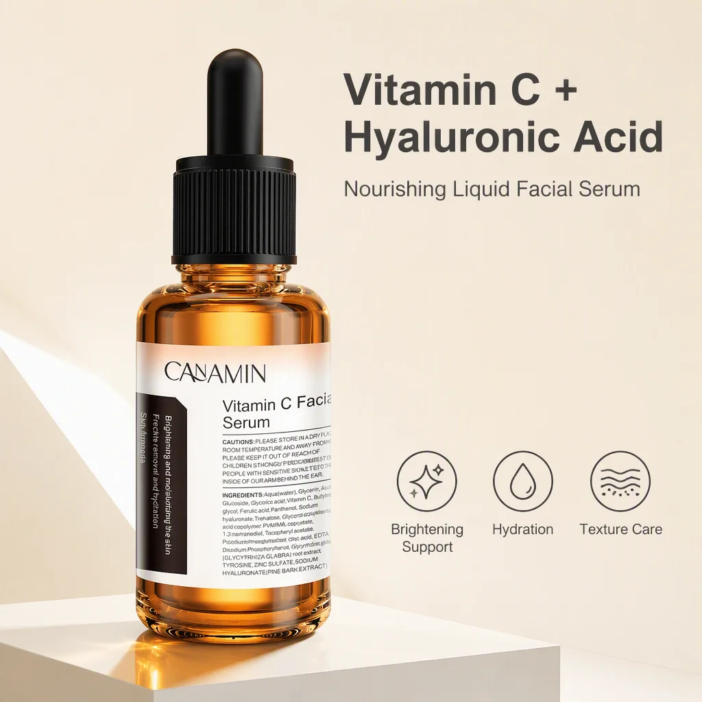 Vitamin C Facial Serum for Hydrating Moisturizing Overnight Serum for Men