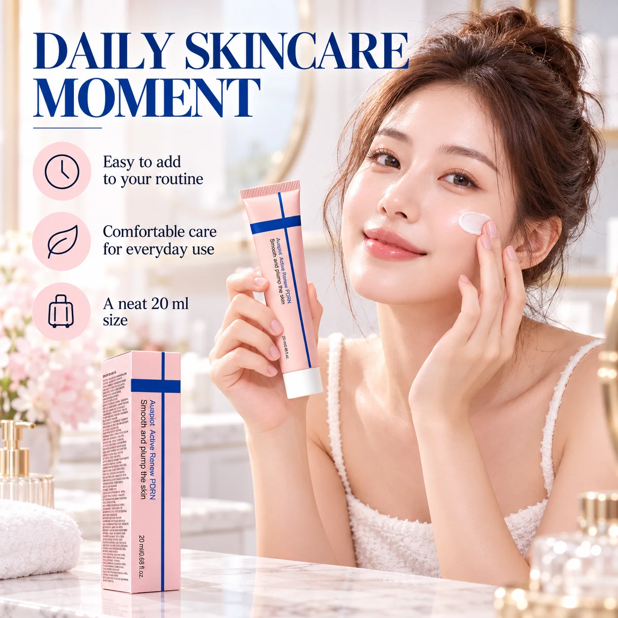 PDRN Beauty Products Wholesale Private Label Face Cream Cosmetics Manufacturer Sample 20ml for Women Use