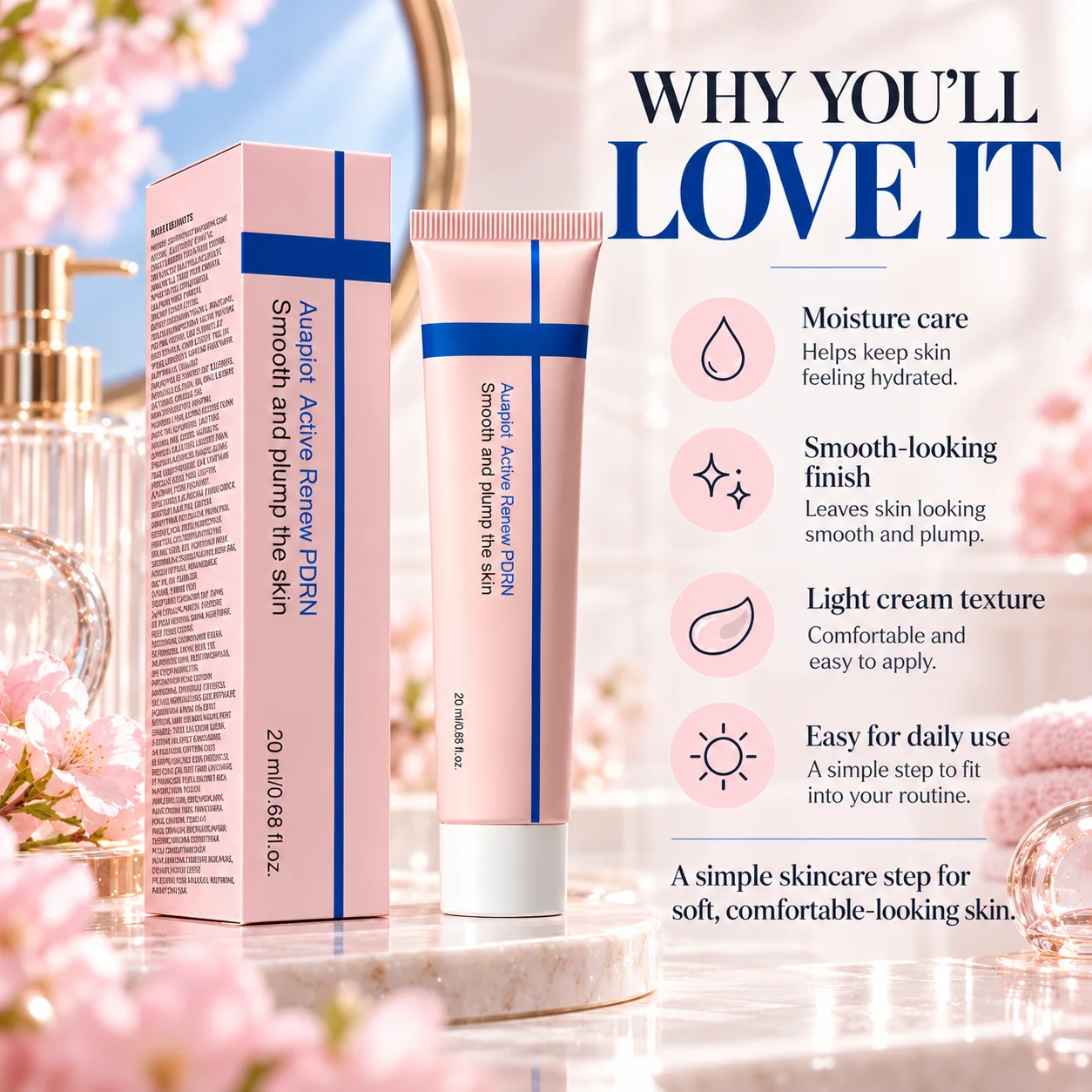 PDRN Beauty Products Wholesale Private Label Face Cream Cosmetics Manufacturer Sample 20ml for Women Use