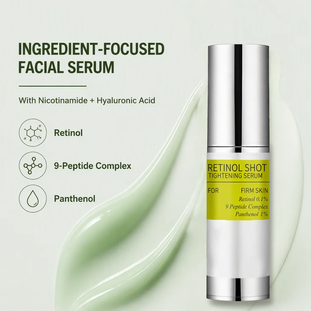 Immediate Tightening Retinol Eye Essence Nicotinamide Skin Strengthening Facial Serum Essence