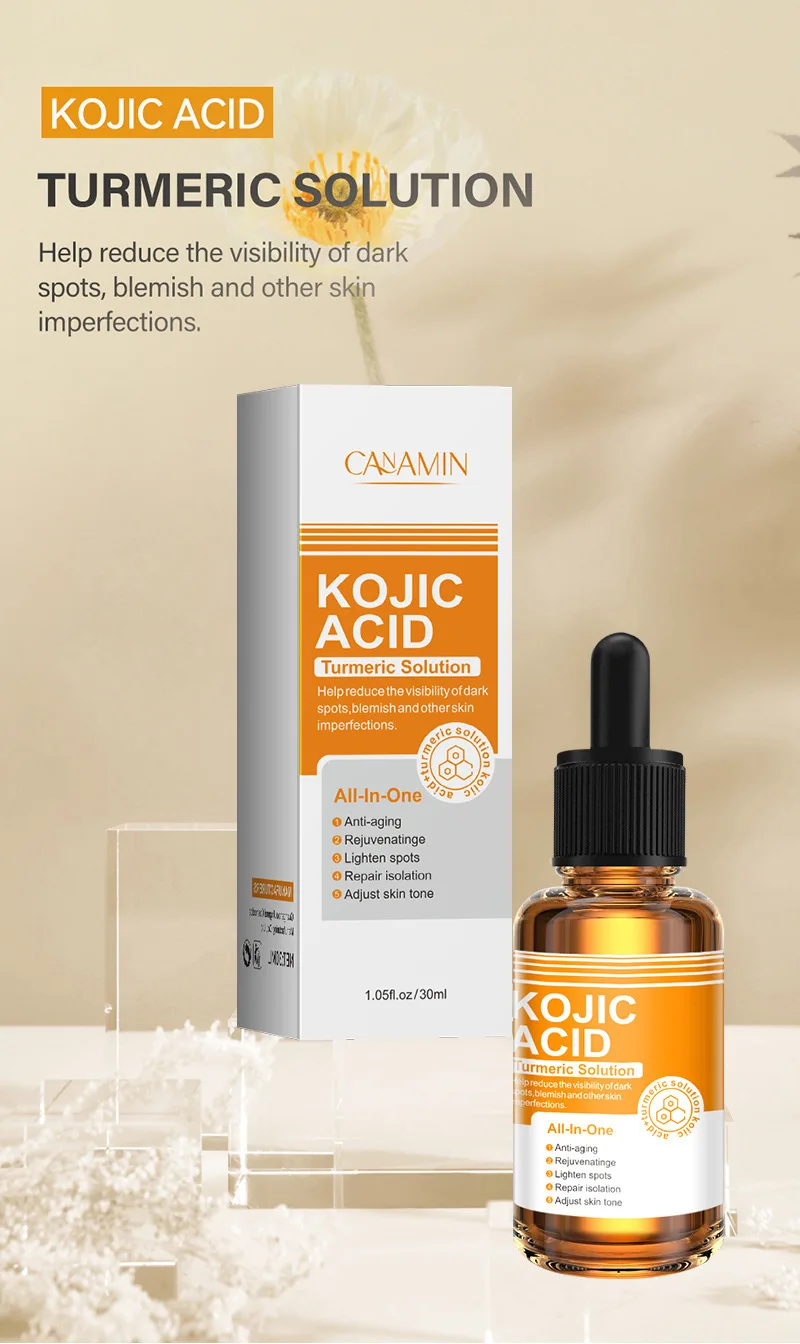 Kojic Acid Turmeric Serum Moisturizing Face for