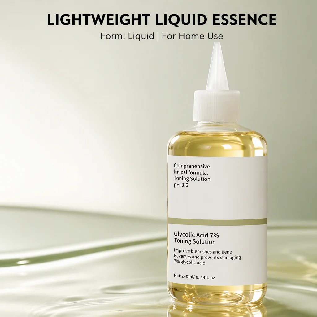 7% Glycolic Acid Toner Essence Moisturizing and Hydrating for Men Factory Straight