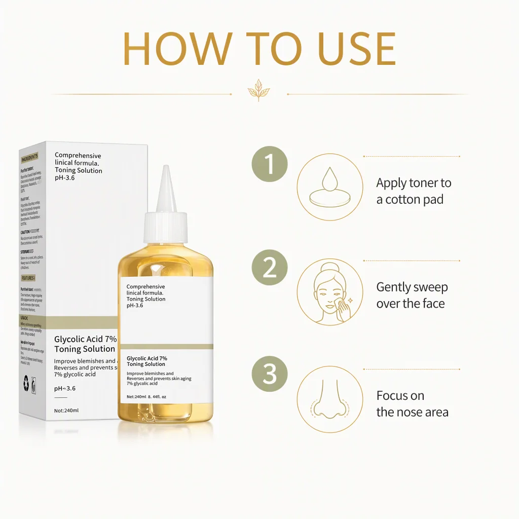 7% Glycolic Acid Toner Essence Moisturizing and Hydrating for Men Factory Straight