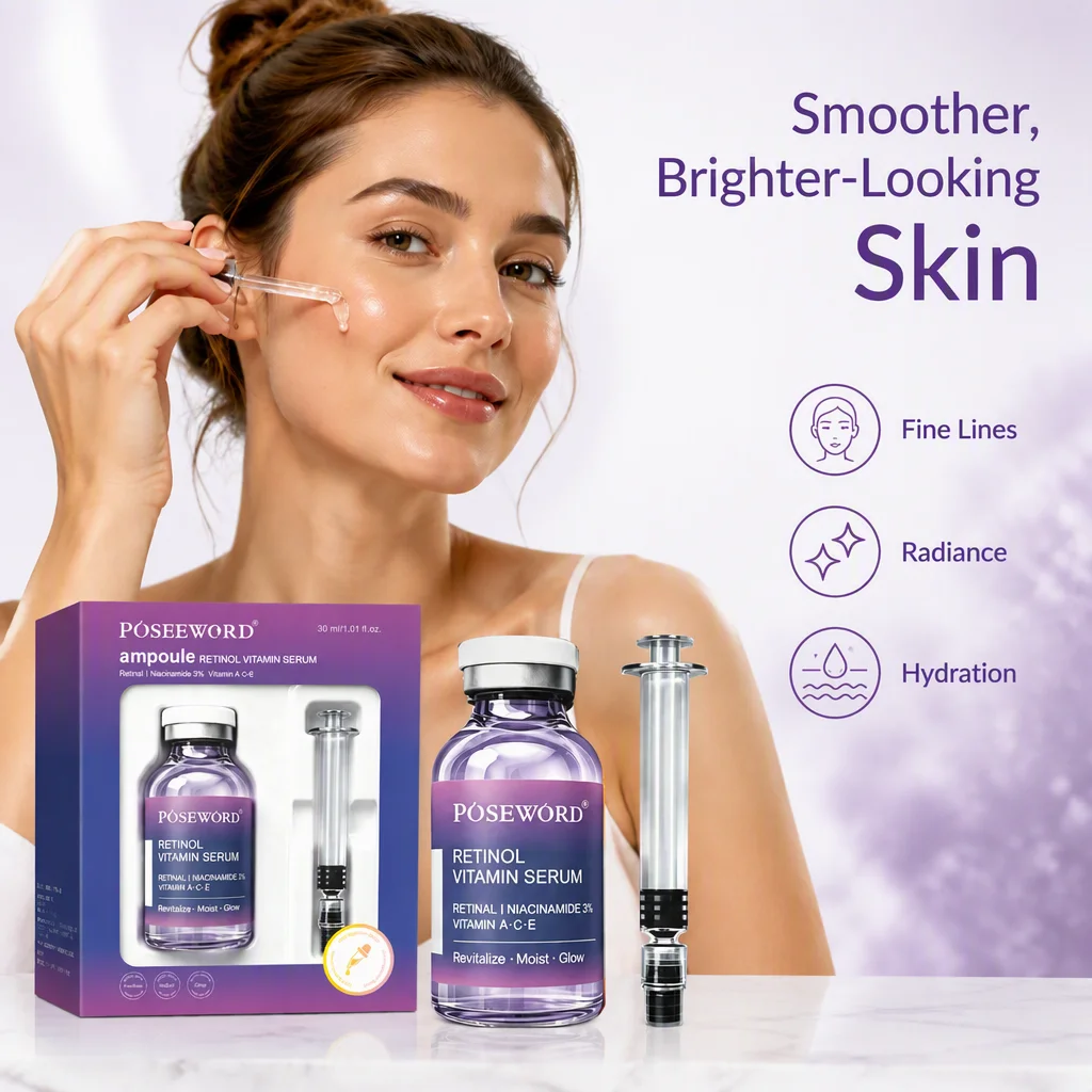 Retinol Niacinamide Anti Aging Face Serum Anti Wrinkle Serum Firming Serum for Repair Brightening Moisturizing 30ml Skin Care