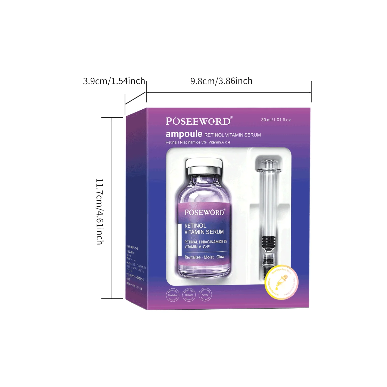 Retinol Niacinamide Anti Aging Face Serum Anti Wrinkle Serum Firming Serum for Repair Brightening Moisturizing 30ml Skin Care
