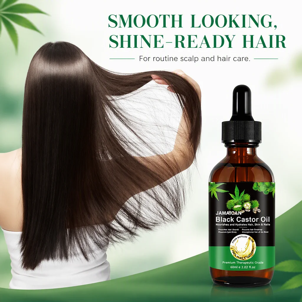 Jojoba Oil Essential Oil Nourishing Repair Thick Fluffy Smooth Improve Frizz Hair Care Oil Spot