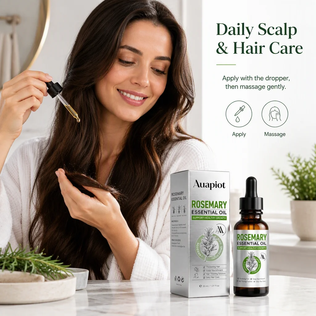 Rosemary Massage Oil Hair Loss Hair Regrowth Oil Nourishing Thickening Root 30ml for Women Daily Use