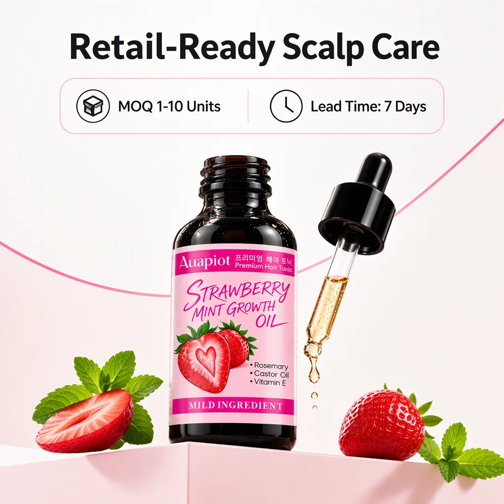 Strawberry Mint Hair Care Products Beauty Products Wholesale Cosmetics Manufacturer 30ml for Salon Daily Women Use