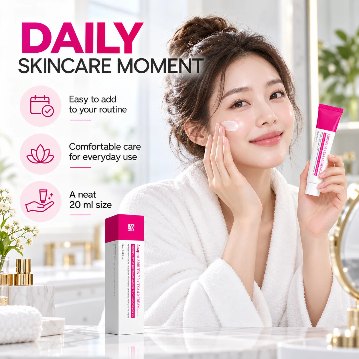 Moisturizing Facial Cream Facial Moisturizer Face Care Cream for Face 20ml Women Daily Home Skin Care Use