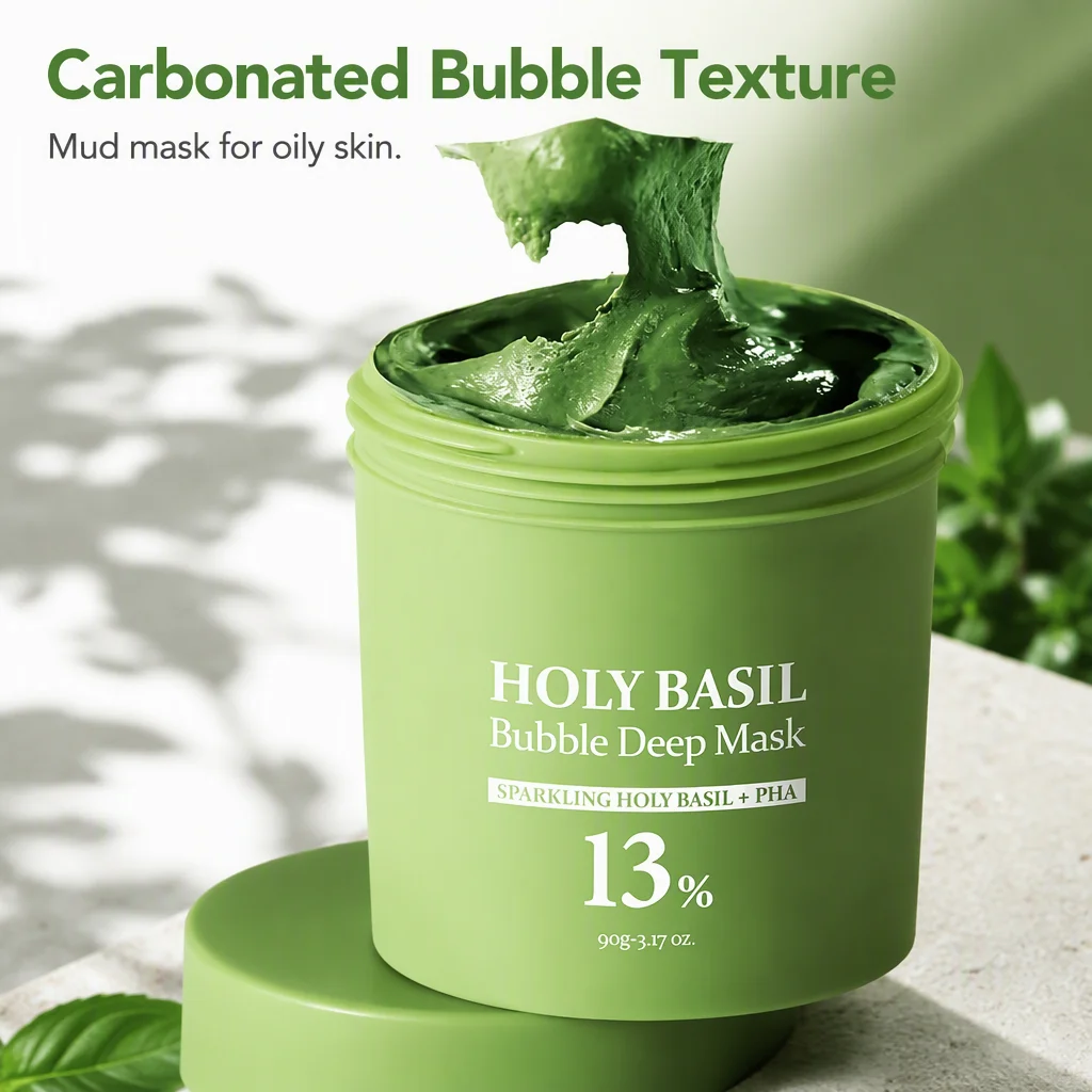 Cross-Border In-Stock Oily Face Bubble Deep Cleansing Mud Mask Gentle Carbonate Cleans Pores Blackheads Brightens Skin Tone