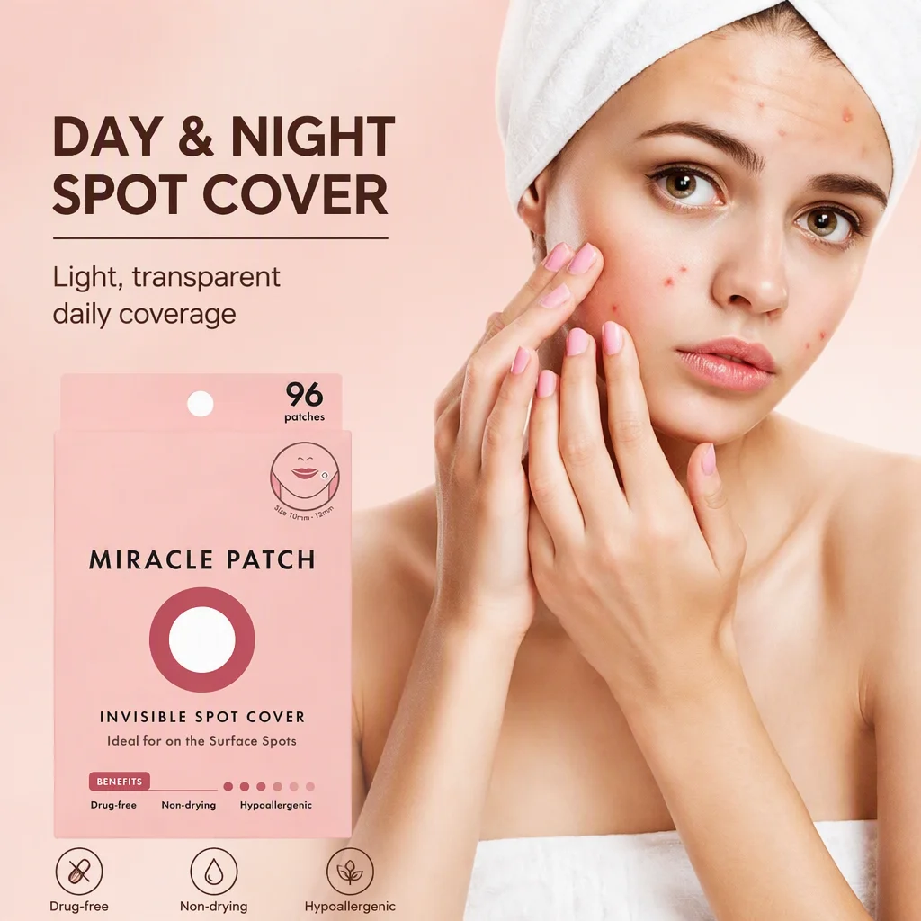 E-commerce In-stock MIRACLE PATCH Salicylic Acid Hydrocolloid Acne Day and Night Use
