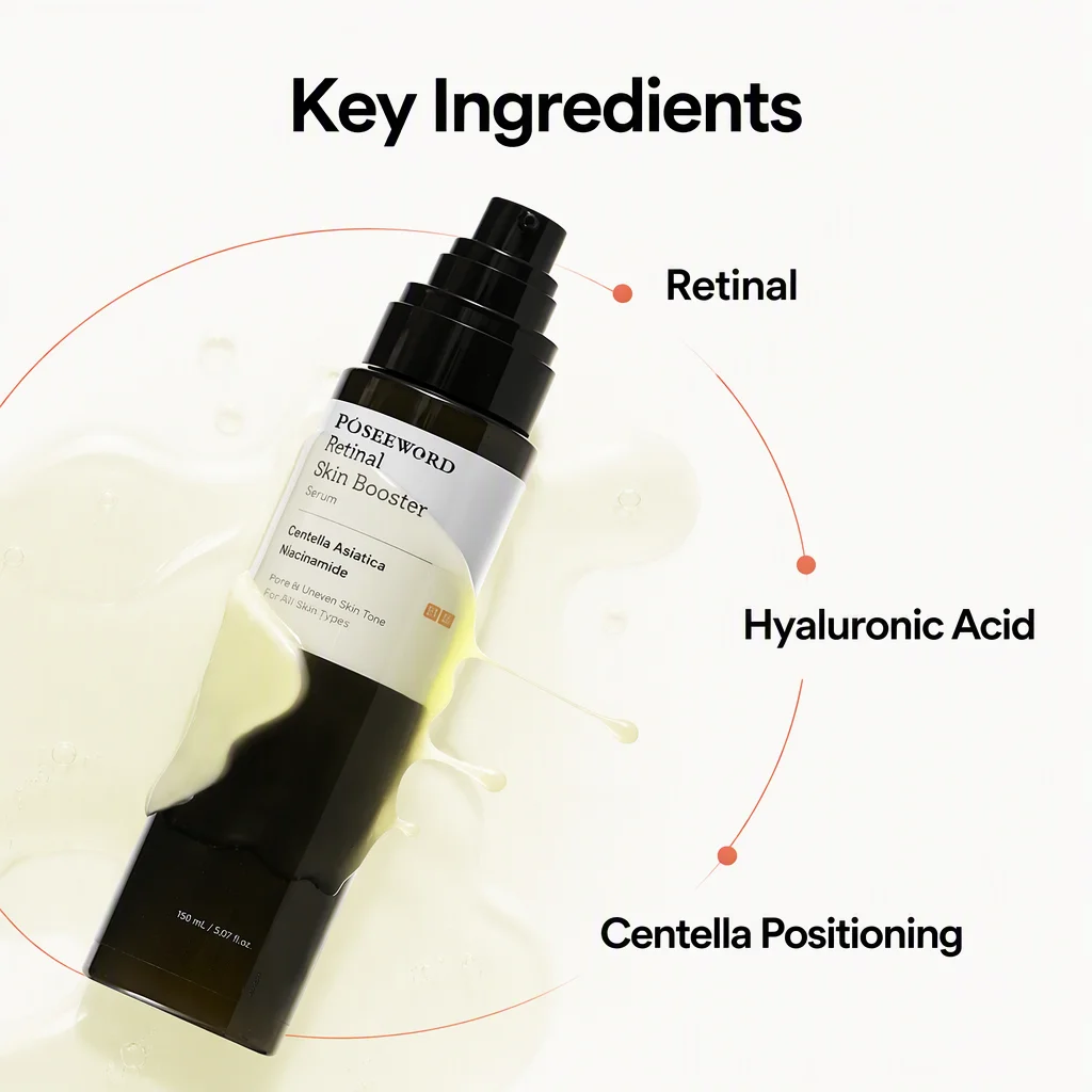 Retinal Skin Booster for with Hyaluronic Acid for Women Face Enhancement and Hydration Moisturizing