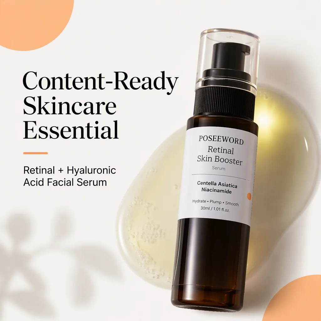 Retinal Skin Booster for with Hyaluronic Acid for Women Face Enhancement and Hydration Moisturizing