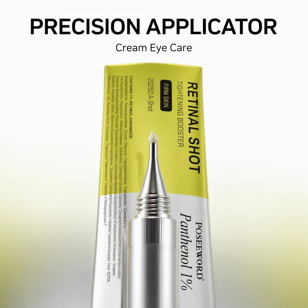 Retinal Shot Tightening Eye Cream with Panthenol Anti Aging Reduce Fine Lines Brighten Dark Circles Deep Hydrating Firm Eye Care