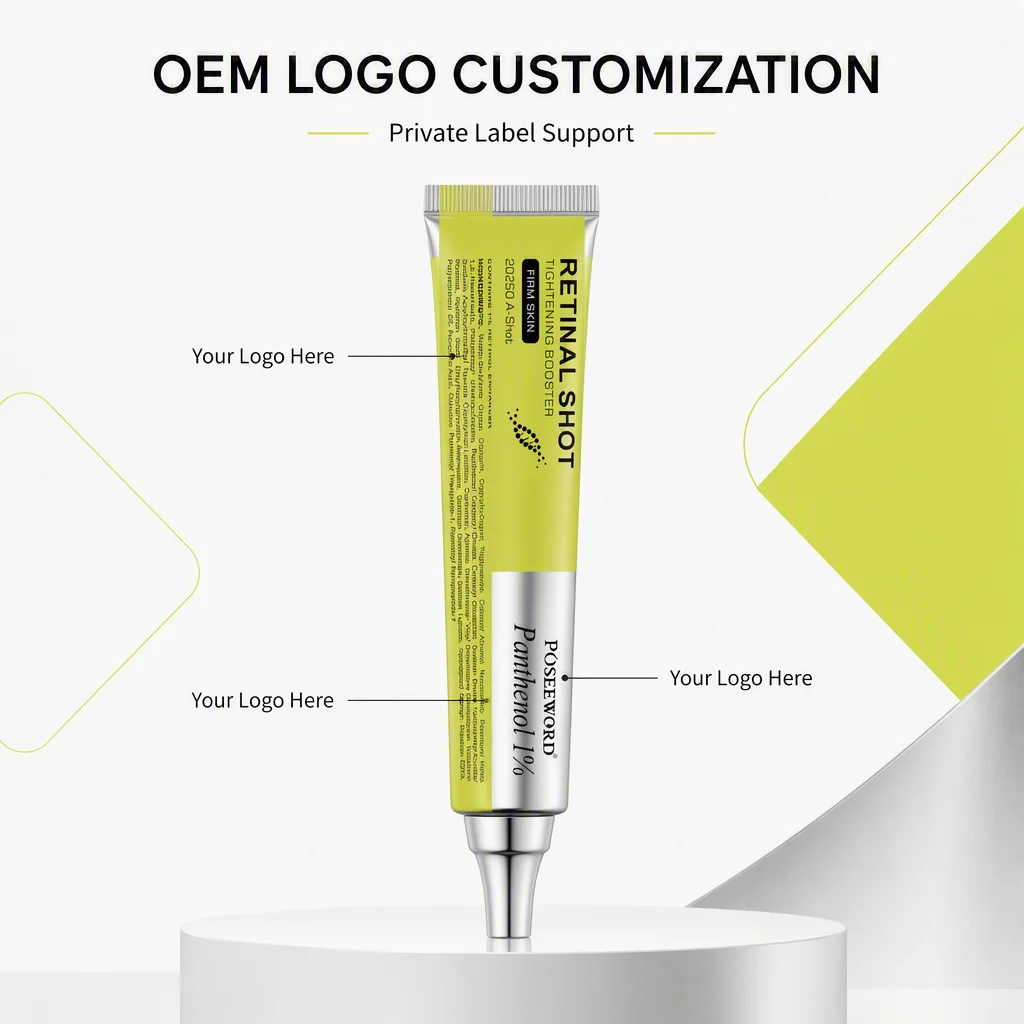 Retinal Shot Tightening Eye Cream with Panthenol Anti Aging Reduce Fine Lines Brighten Dark Circles Deep Hydrating Firm Eye Care