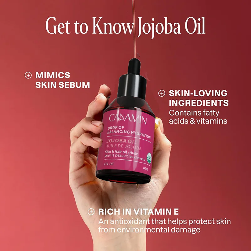 Organic Jojoba Oil (Seeds) Facial Hair Care Massage Oil Base-Drop Smooth Improve Frizz
