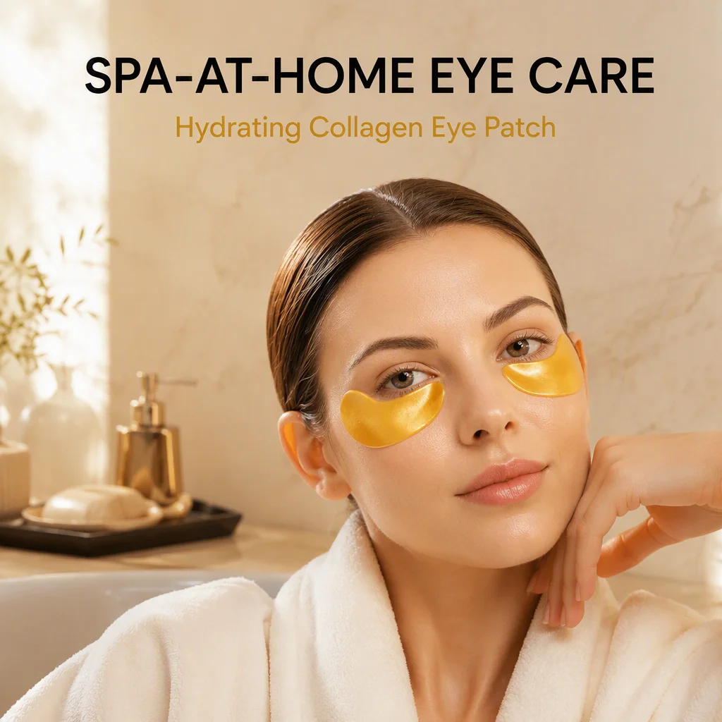 Gold Eye Mask Light Pattern Collagen Moisturizing Eye Patch Social Media Hot Sale Foreign Trade