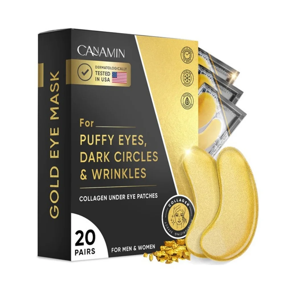 Gold Eye Mask Light Pattern Collagen Moisturizing Eye Patch Social Media Hot Sale Foreign Trade