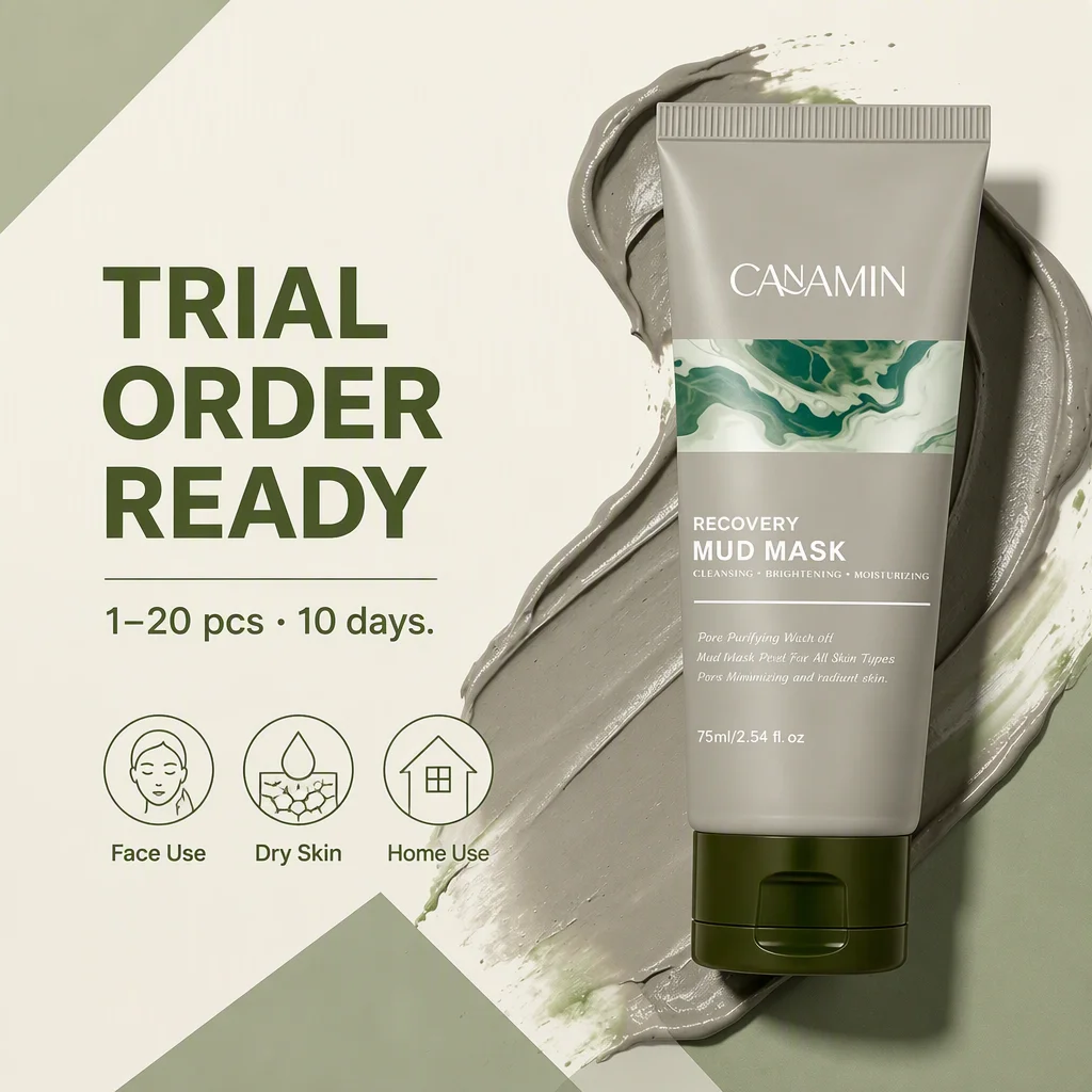 Brmud Volcanic Mud Smear Facial for Face Dry Skin Hyaluronic Acid Moisturizing Deep Cleansing Mud Film